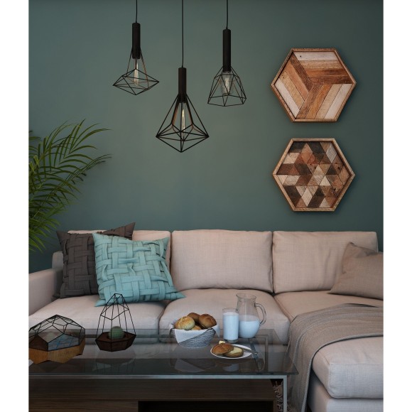 Подвесной светильник с 3 лампами Maytoni T021-03-B SPIDER под лампы 3xE27 60W