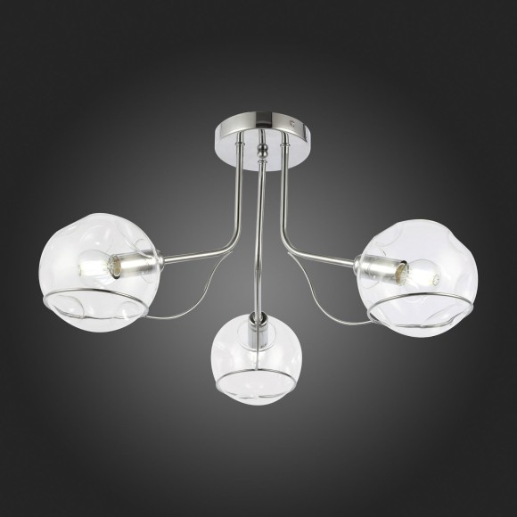 SLE102502-03 Светильник потолочный Хром/Прозрачный E14 3*40W BACA