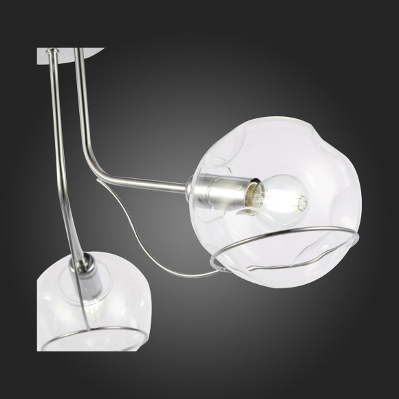 SLE102502-03 Светильник потолочный Хром/Прозрачный E14 3*40W BACA