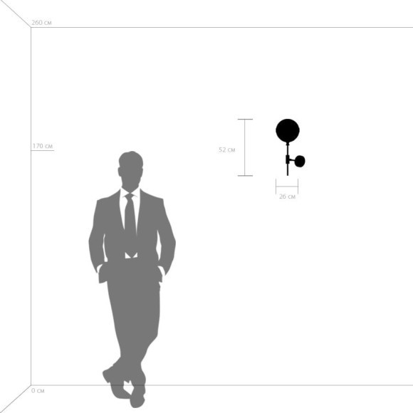 Бра Lightstar 813611 Globo под лампу 1xE14 40W