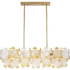 SL6240.203.08 Светильник подвесной ST-Luce золотистый/Прозрачный, январный E14 8*60W TENDER