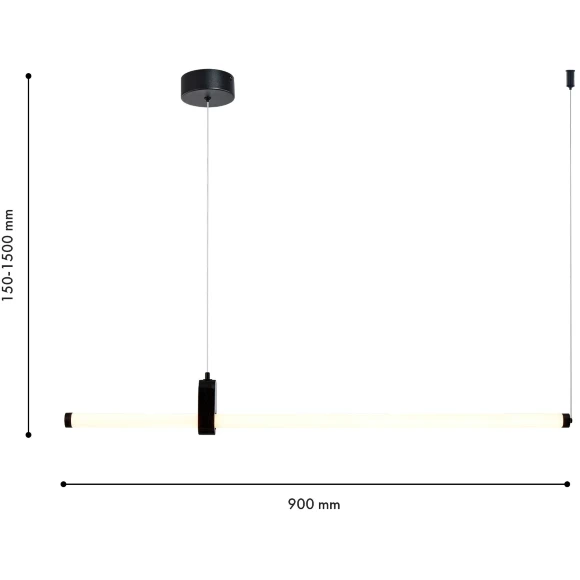 4860-1P Favourite Lingering Подвесной линейный цилиндр 90 см в длинну LEDx20W, 1080LM, 3000K