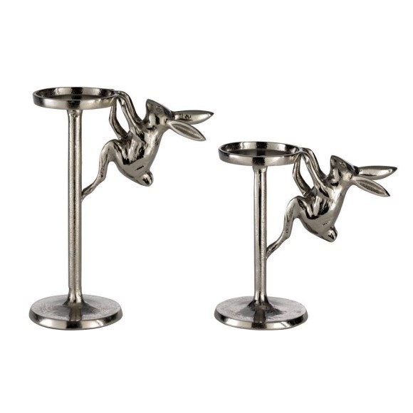 422251 LONKINTSY LONKINTSY Подсвечник на 2 свечи, алюминий, металл, цвет никель, восточный стиль, L200, B105, H190