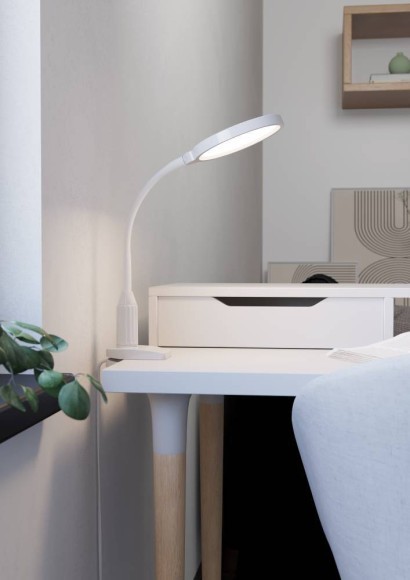 902177 LAURO Светодиодный светильник на прищепке с регулировкой цветовой температуры 2700K-6500K, диммируемый, с выключателем, 5.5Вт, 600Лм