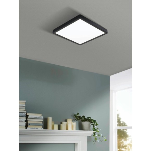 99271 Светодиодный накладной светильник FUEVA 5, 20,5W (LED), 285х285, H28, 2400lm, 3000K, IP44, сталь