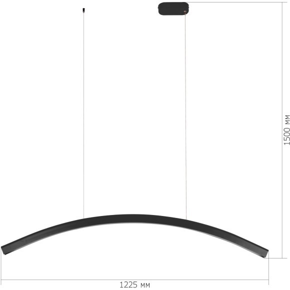 SL6232.413.01 Светильник подвесной ST-Luce Черный/Черный LED 1*20W 4000K HARMONY