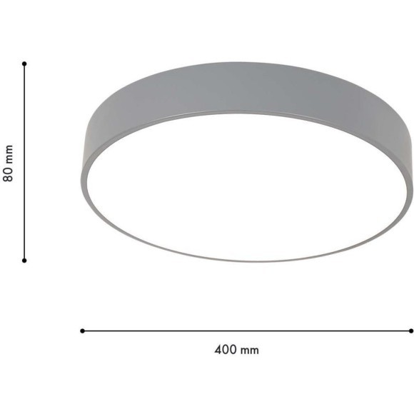 4682-4C, потолочный светильник, D400xH80, LEDx30W, 1880LM, 4000K, included