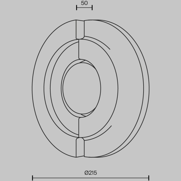 MOD462WL-L10BG3K Настенный светодиодный светильник (бра)с каменным плафоном 10Вт, 3000К, CRI80, 250лм Maytoni Daylight