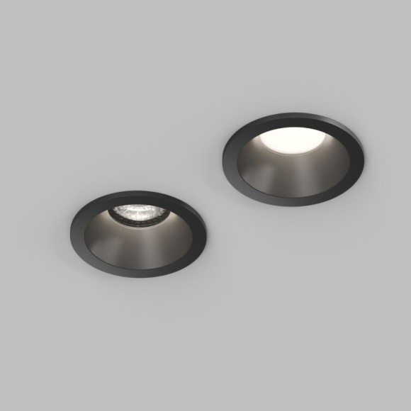 Встраиваемый влагозащищённый светильник COVE, IP44, до 15 Вт LED, GU10, алюминий, чёрный Встраиваемый влагозащищённый светильник COVE, IP44, до 15 Вт LED, GU10, алюминий, чёрный