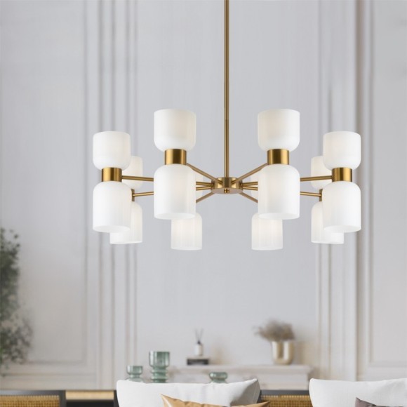 Люстра на штанге Freya FR5203PL-16BS Savia под лампы E27 60W