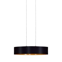 31616 EGLO MASERLO Подвес с двумя лампами E27, 120Вт, ткань золотой, металл никель