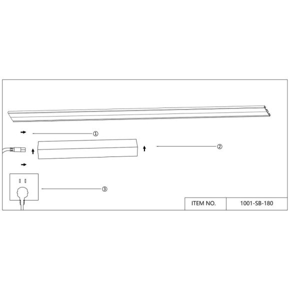 Коннектор в розетку для драйвера 180см Favourite Unika 1001-SB-180