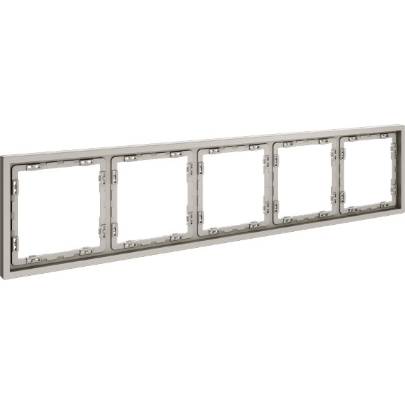 VLS100503 Рамка пластиковая для электрических изделий кашемирового цвета VOLTUM серии S70 на 5 постов (кашемир)