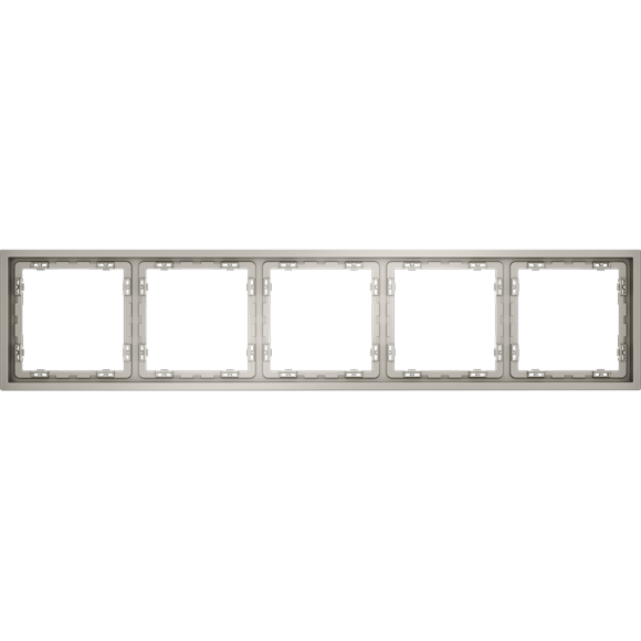 VLS100503 Рамка пластиковая для электрических изделий кашемирового цвета VOLTUM серии S70 на 5 постов (кашемир)