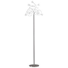 86914 EGLO FERRARA Торшер напольный диммируемый с выключателем, 7xG4, 140Вт, металл, стекло