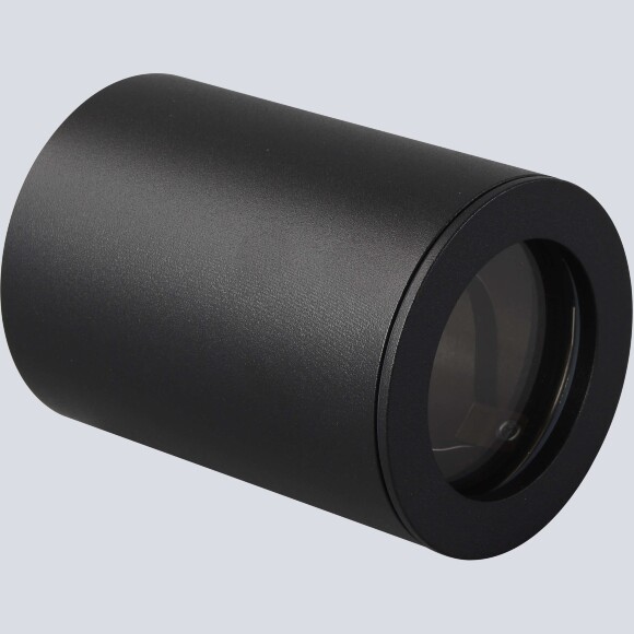 Crystal Lux CLT 422C BL Черный накладной потолочный влагозащищенный минималистичный светодиодный светильник под сменную лампу GU10, черный матовый металл, защита IP44