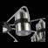 SLE102002-08 Светильник потолочный Черный, Хром/Дымчатый E27 8*40W FIUMO