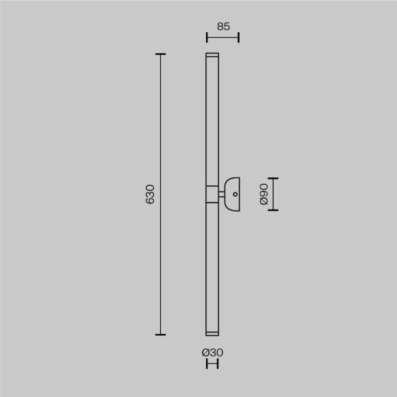 Настенный светильник (бра) Maytoni MOD106WL-L16W3K Настенный светильник (бра) Maytoni MOD106WL-L16W3K