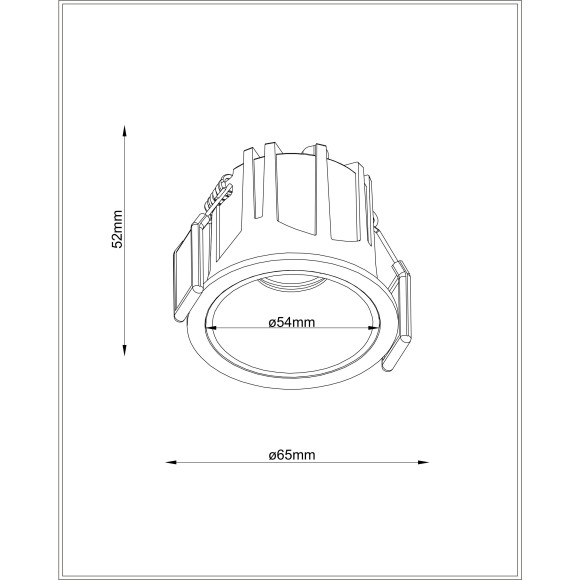 Встраиваемый светильник Maytoni DL043-01-10W3K-RD-W Alfa LED светодиодный LED 10W