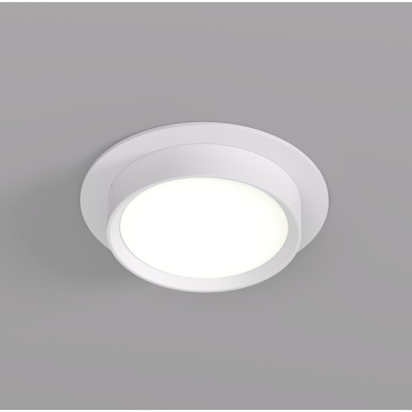 DK2090-WH Встраиваемый светильник FLAT, IP 20, до 15 Вт, GX53, LED, белый, алюминий