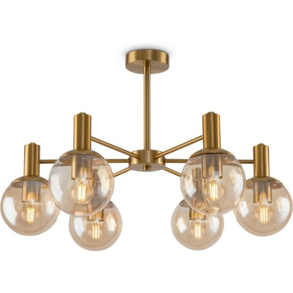 Люстра потолочная Freya FR5175PL-06BS Globo под лампы 6xE27 60W