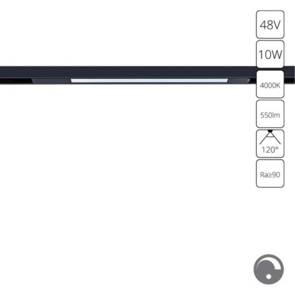 Магнитный трековый светильник LED 4000K 550Lm Arte Lamp OPTIMA 0.1-10V A7473PL-1BK
