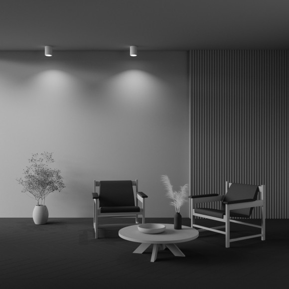 Накладной потолочный светильник Maytoni C001CW-01W Conik gyps под лампу 1xGU10 30W