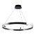 Подвесная черная светодиодная люстра-кольцо 80см 38Вт 914лм 3000К Arte Lamp CESARE A1993SP-38BK