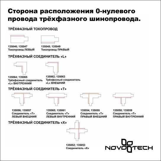 Основание для отдельного монтажа трековых светильников Novotech 135072