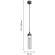 4703-1P, подвес, D65xH320/1500, LEDx5W, 325LM, 3000K, IP54, included