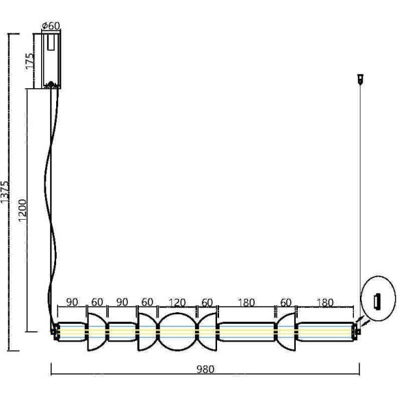 Подвесной светильник Maytoni MOD210PL-L39BS3K Подвесной светильник Maytoni MOD210PL-L39BS3K