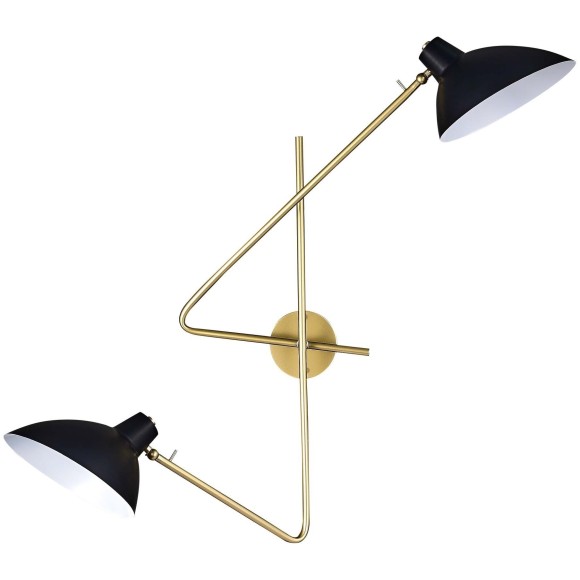 SL1803.201.02 Бра ST-Luce Золотистый, Черный/Черный E27 2*60W JARRO SL1803.201.02 Бра ST-Luce Золотистый, Черный/Черный E27 2*60W JARRO