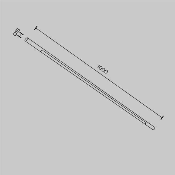 Светильник Technical C100CL-L1000-24W3-6K-B