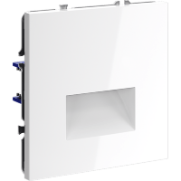 VLS070601 Подсветка светодиодная встраиваемая в подрозетник (без рамки) белого глянцевого цвета VOLTUM S70, 3000 Кельвинов, 1 Ватт, 120 Градусов (белый глянцевый)