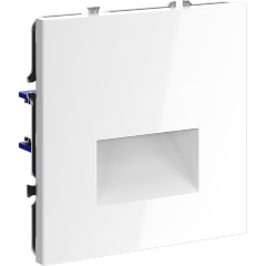 VLS070601 Подсветка светодиодная встраиваемая в подрозетник (без рамки) белого глянцевого цвета VOLTUM S70, 3000 Кельвинов, 1 Ватт, 120 Градусов (белый глянцевый)