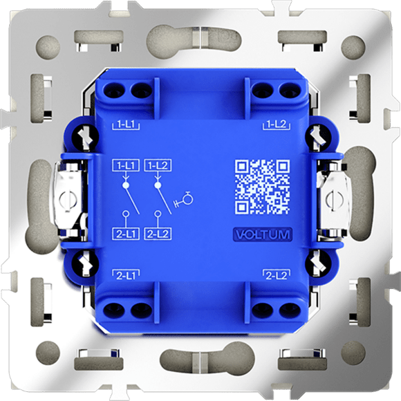 VLS020605 Выключатель с самовозвратом (звонковый) двухклавишный встраиваемый стального цвета 10А (2200 Ватт) VOLTUM S70 (сталь) VLS020605 Выключатель с самовозвратом (звонковый) двухклавишный встраиваемый стального цвета 10А (2200 Ватт) VOLTUM S70 (сталь)