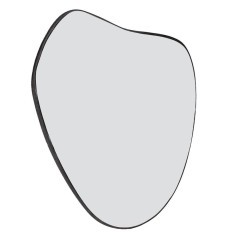 425007 BANI Декоративное зеркало L610 B10 H555 дерево зеркальное стекло черный скандинавский