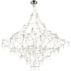 SL6601.103.114 Светильник подвесной ST-Luce Хром/Прозрачный LED 114*0,5W 3000K GRAVETTA