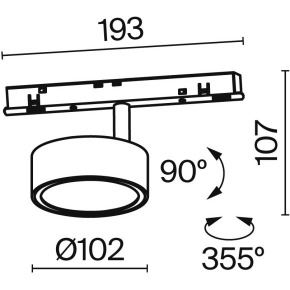 TR040-4-18WTW-DD-W Трековый магнитный SMART (App, DALI, Алиса) светодиодный светильник Maytoni Exility CRI90+ 2700-6000К 750Лм 120° 18Вт