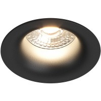 DK3024-BK Встраиваемый светильник, IP 20, 10 Вт, GU5.3, LED, черный, пластик