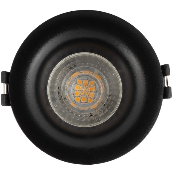 DK3024-BK Встраиваемый светильник, IP 20, 10 Вт, GU5.3, LED, черный, пластик