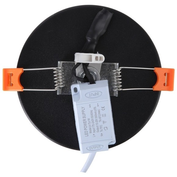 ST104.402.06 Светильник встраиваемый Черный LED 1*6W 3000K 468Lm Ra80 120° IP20 D110xH20 170-240V Встраиваемые светильники ST104.402.06 Светильник встраиваемый Черный LED 1*6W 3000K 468Lm Ra80 120° IP20 D110xH20 170-240V Встраиваемые светильники