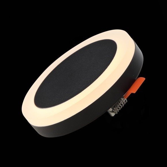 ST104.402.06 Светильник встраиваемый Черный LED 1*6W 3000K 468Lm Ra80 120° IP20 D110xH20 170-240V Встраиваемые светильники ST104.402.06 Светильник встраиваемый Черный LED 1*6W 3000K 468Lm Ra80 120° IP20 D110xH20 170-240V Встраиваемые светильники