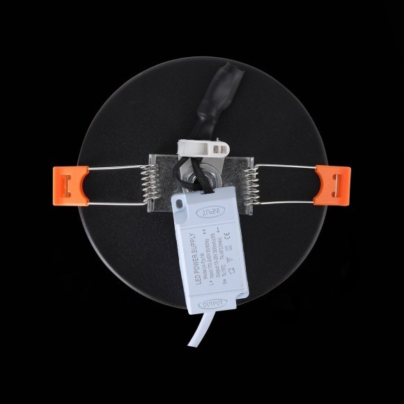 ST104.402.06 Светильник встраиваемый Черный LED 1*6W 3000K 468Lm Ra80 120° IP20 D110xH20 170-240V Встраиваемые светильники ST104.402.06 Светильник встраиваемый Черный LED 1*6W 3000K 468Lm Ra80 120° IP20 D110xH20 170-240V Встраиваемые светильники