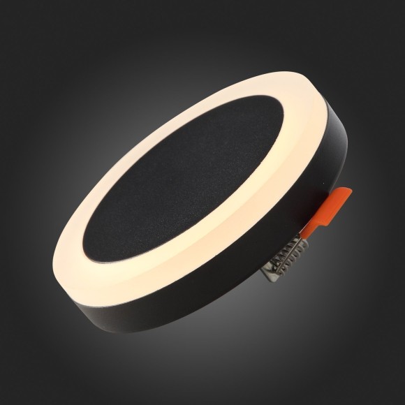 ST104.402.06 Светильник встраиваемый Черный LED 1*6W 3000K 468Lm Ra80 120° IP20 D110xH20 170-240V Встраиваемые светильники ST104.402.06 Светильник встраиваемый Черный LED 1*6W 3000K 468Lm Ra80 120° IP20 D110xH20 170-240V Встраиваемые светильники