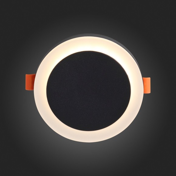 ST104.402.06 Светильник встраиваемый Черный LED 1*6W 3000K 468Lm Ra80 120° IP20 D110xH20 170-240V Встраиваемые светильники ST104.402.06 Светильник встраиваемый Черный LED 1*6W 3000K 468Lm Ra80 120° IP20 D110xH20 170-240V Встраиваемые светильники