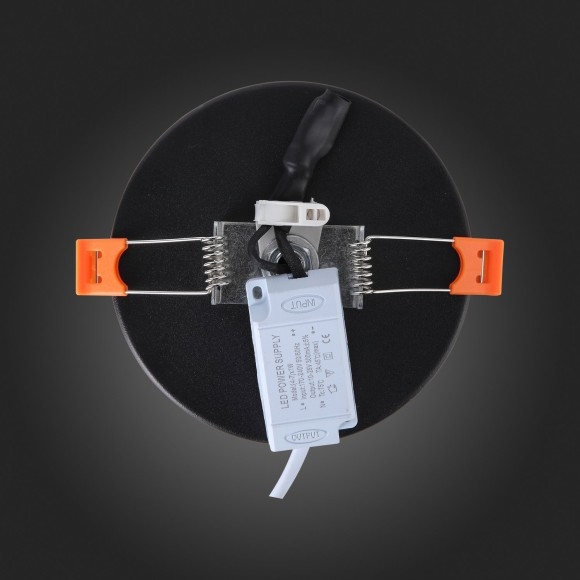 ST104.402.06 Светильник встраиваемый Черный LED 1*6W 3000K 468Lm Ra80 120° IP20 D110xH20 170-240V Встраиваемые светильники ST104.402.06 Светильник встраиваемый Черный LED 1*6W 3000K 468Lm Ra80 120° IP20 D110xH20 170-240V Встраиваемые светильники