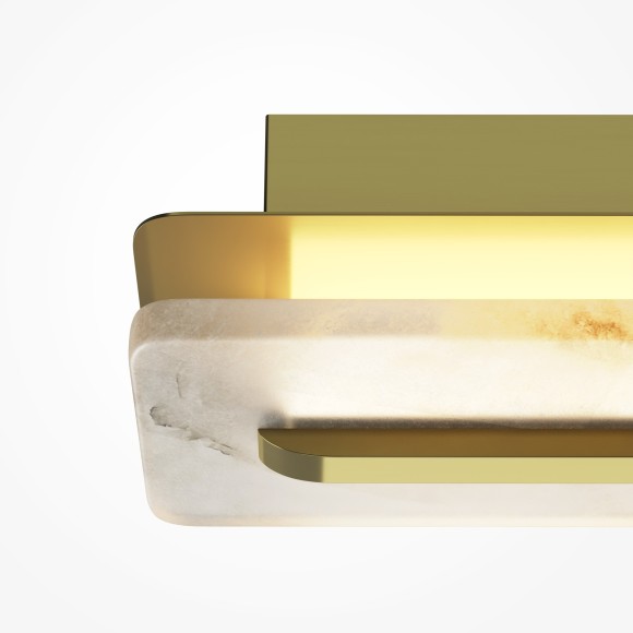 Алебастровый настенный светильник (бра) без выключателя LED 8W RA90 150лм 3000К Maytoni Albatre MOD366WL-L9BS3K