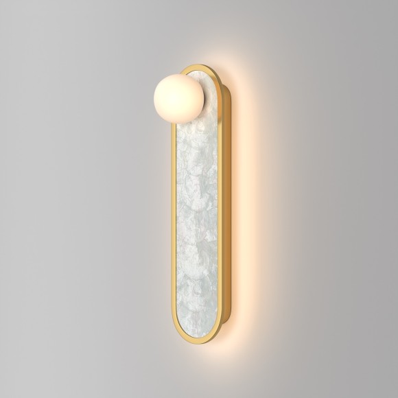 MOD473WL-L25BSK Настенный светильник (бра) с последов. переключением цвет. темпратуры с внешнего выключателя Maytoni Perlamour