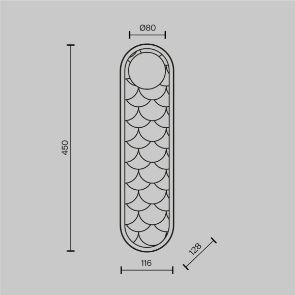 MOD473WL-L25BSK Настенный светильник (бра) с последов. переключением цвет. темпратуры с внешнего выключателя Maytoni Perlamour